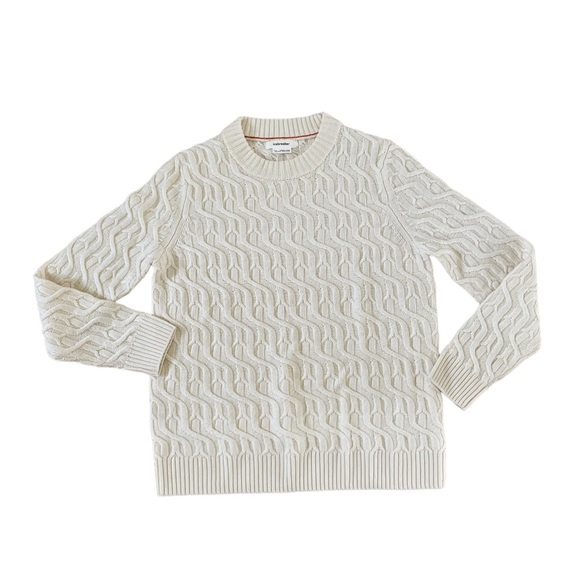 Icebreaker Sweaters - Icebreaker Cable Knit Merino Wool Crew Neck Sweater Size S Small Ivory